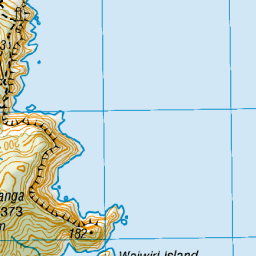 Motukokako Island (Piercy Island), Northland - NZ Topo Map