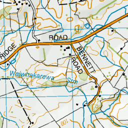 Otaku Stream, Waikato - NZ Topo Map